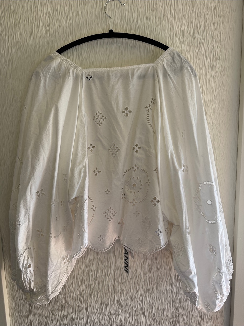 Ganni Open Back Boho Top